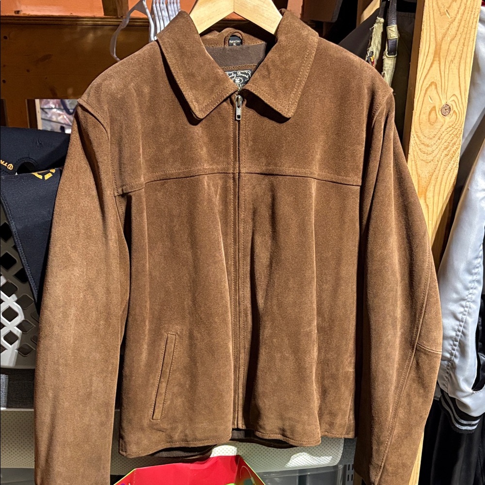 Lucky Brand Chocolate Suede Jacket